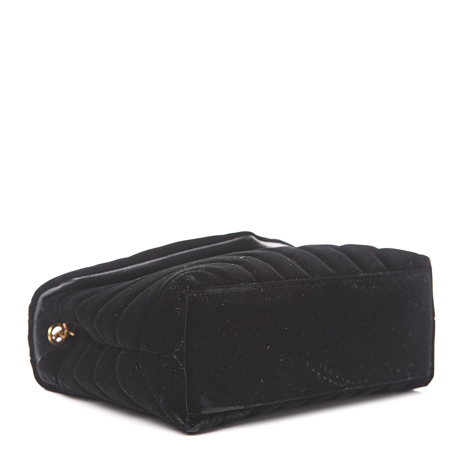 Saint Laurent Velvet Y Quilted Monogram Small Loulou Chain Satchel Black 3 of 9