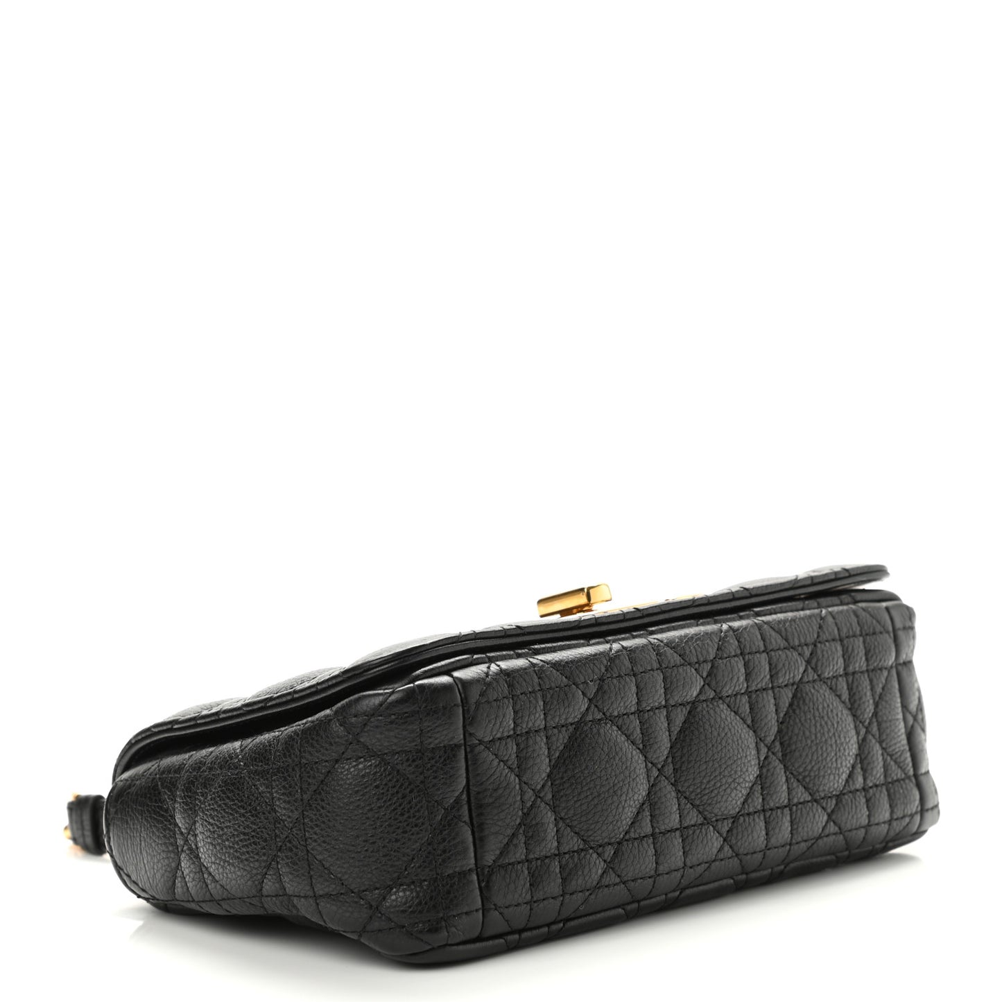 Calfskin Cannage Small Caro Bag Black