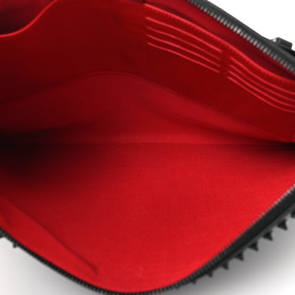 Christian Louboutin Peter Spikes Medium Pouch Black 9 of 18