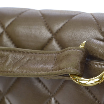 Chanel Lambskin Quilted Flap Shoulder Bag Green 18 of 19