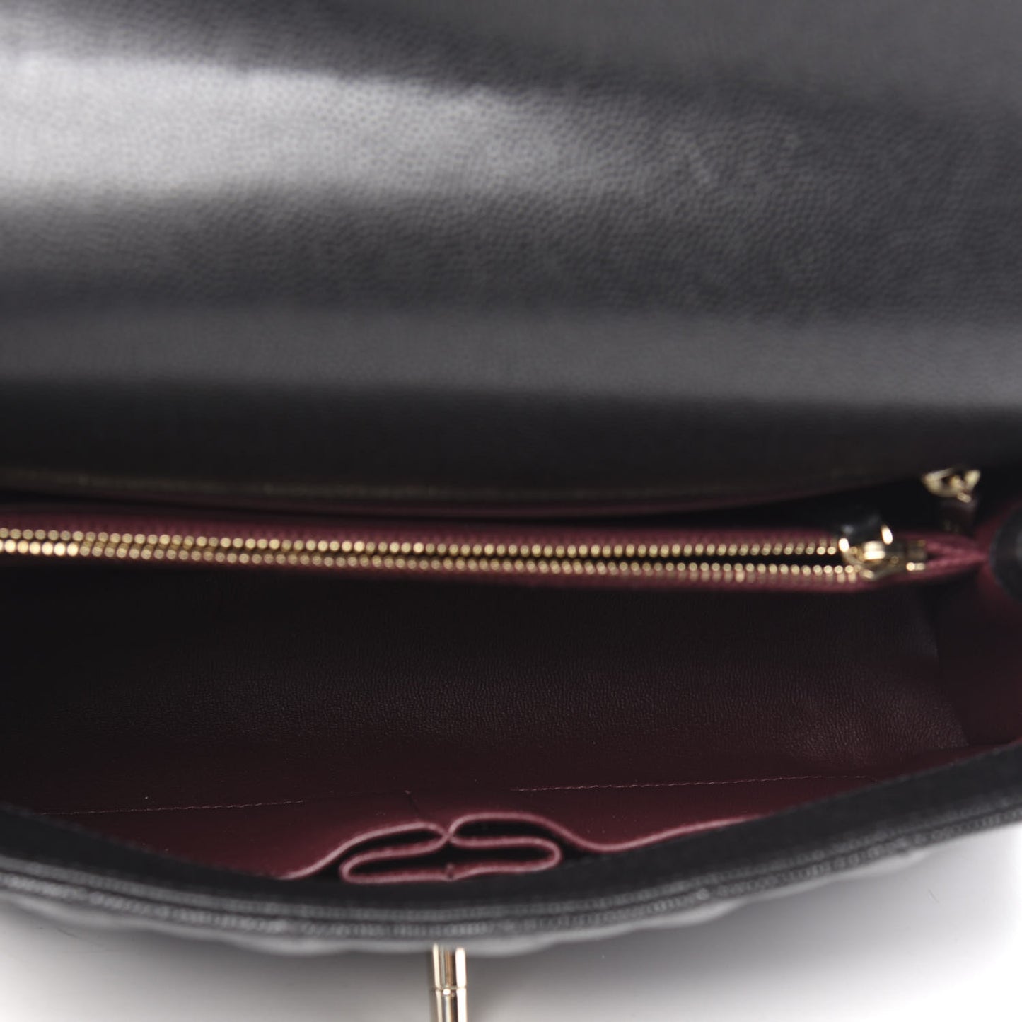 Caviar Quilted Small Coco Handle Flap Black