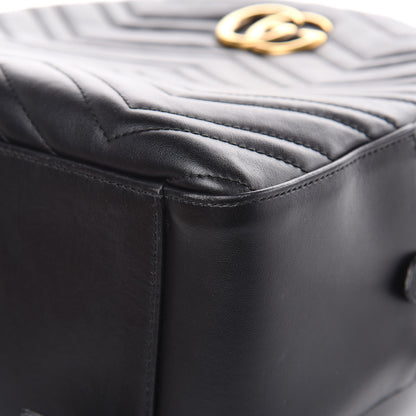 Gucci Calfskin Matelasse GG Marmont Backpack Black 9 of 17
