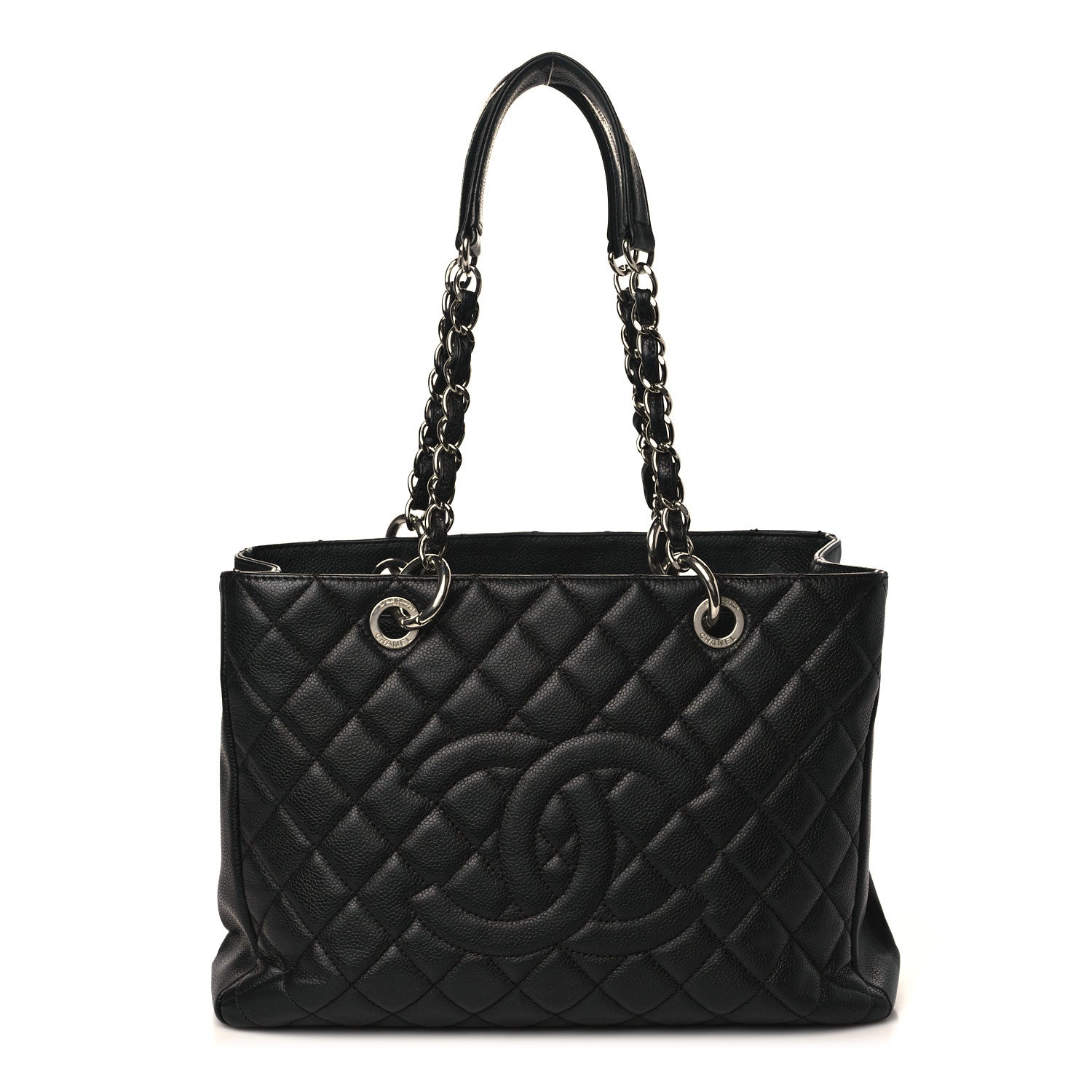 Chanel Caviar Quilted Grand Shopping Tote GST Black 1 of 9