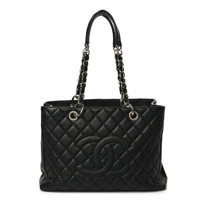 Chanel Caviar Quilted Grand Shopping Tote GST Black 1 of 9
