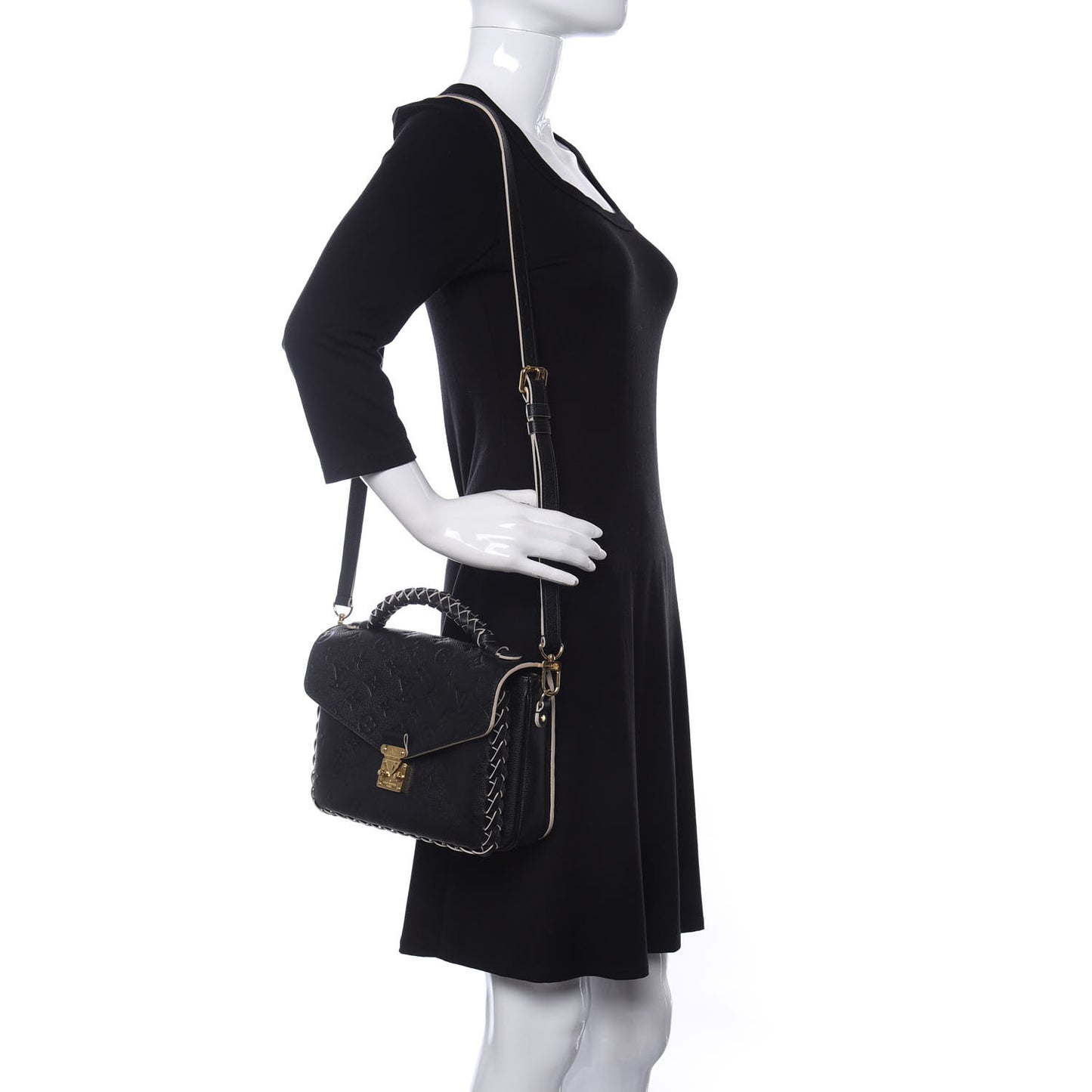 Empreinte Braided Pochette Metis Black