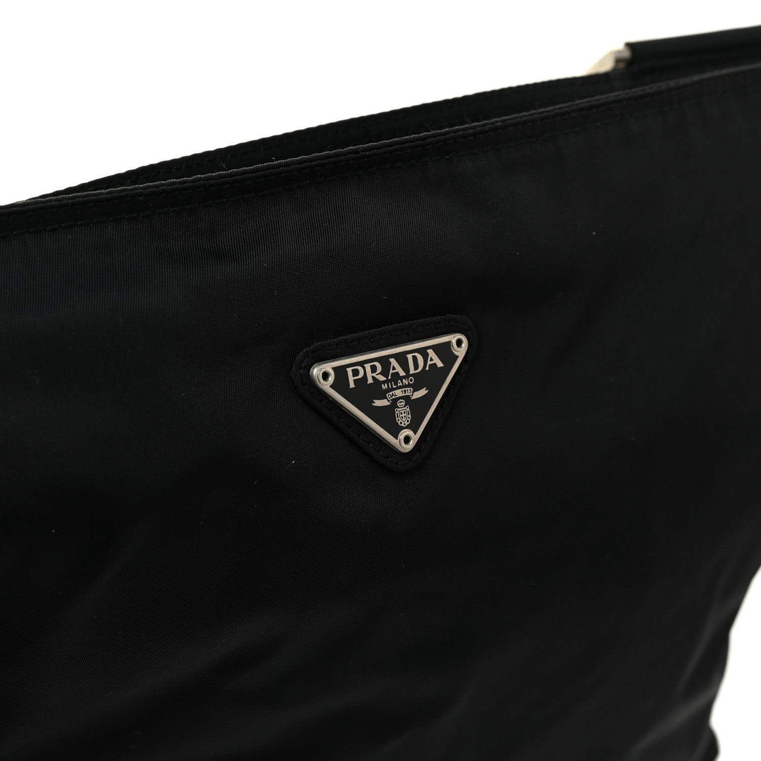 Prada Nylon Saffiano Flat Messenger Bag Black 10 of 11