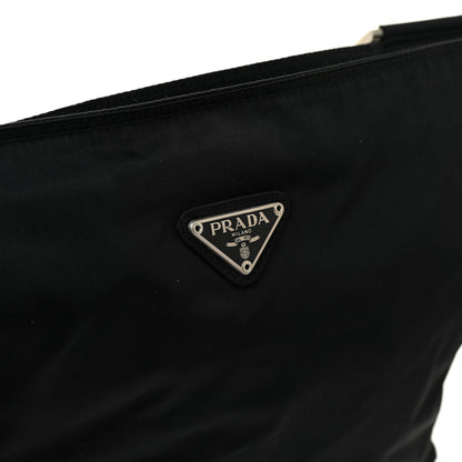 Prada Nylon Saffiano Flat Messenger Bag Black 10 of 11