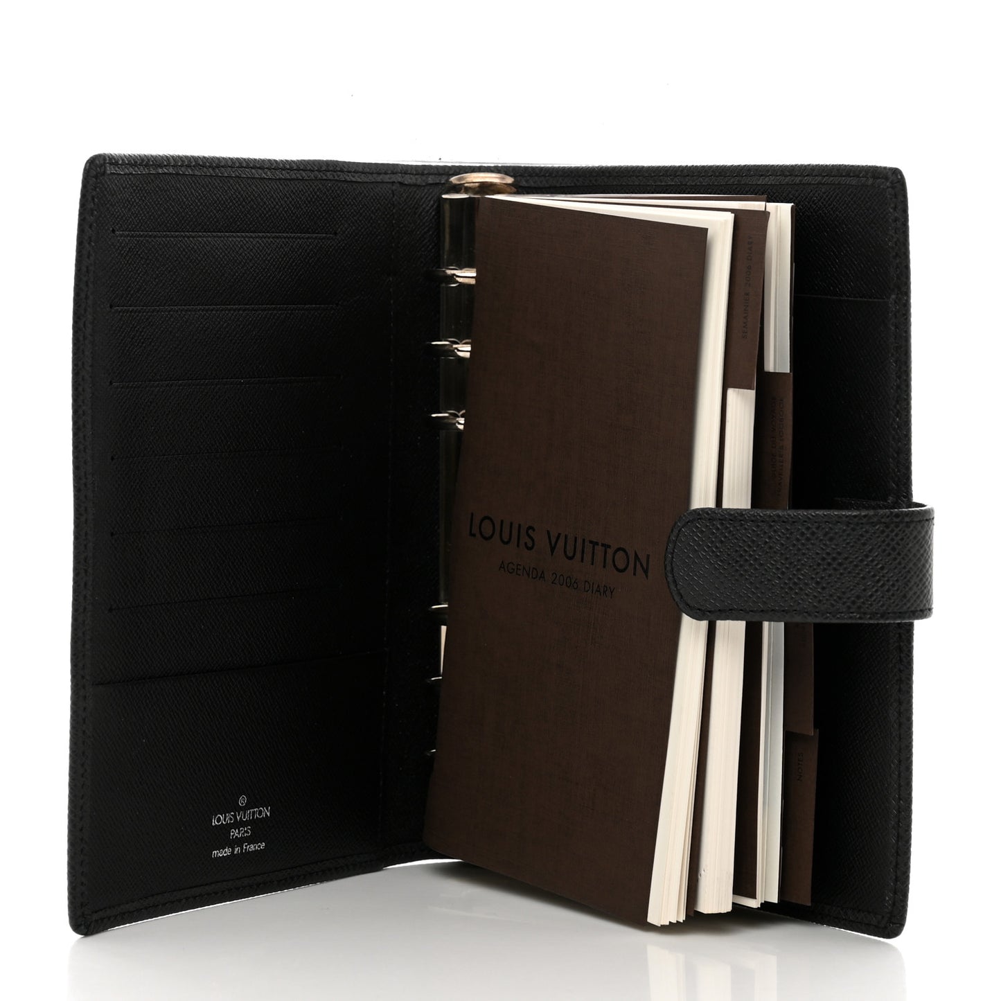 Taiga Medium Ring Agenda Cover Ardoise