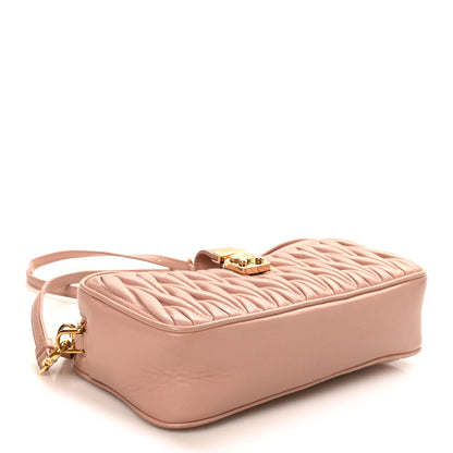 Miu Miu Nappa Matelasse Crossbody Bag Orchidea 4 of 9