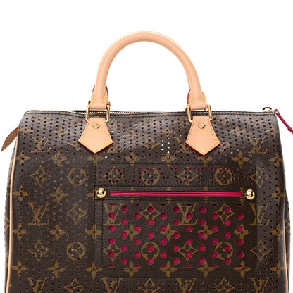 Louis Vuitton Monogram Perforated Speedy 30 Fuchsia 7 of 10