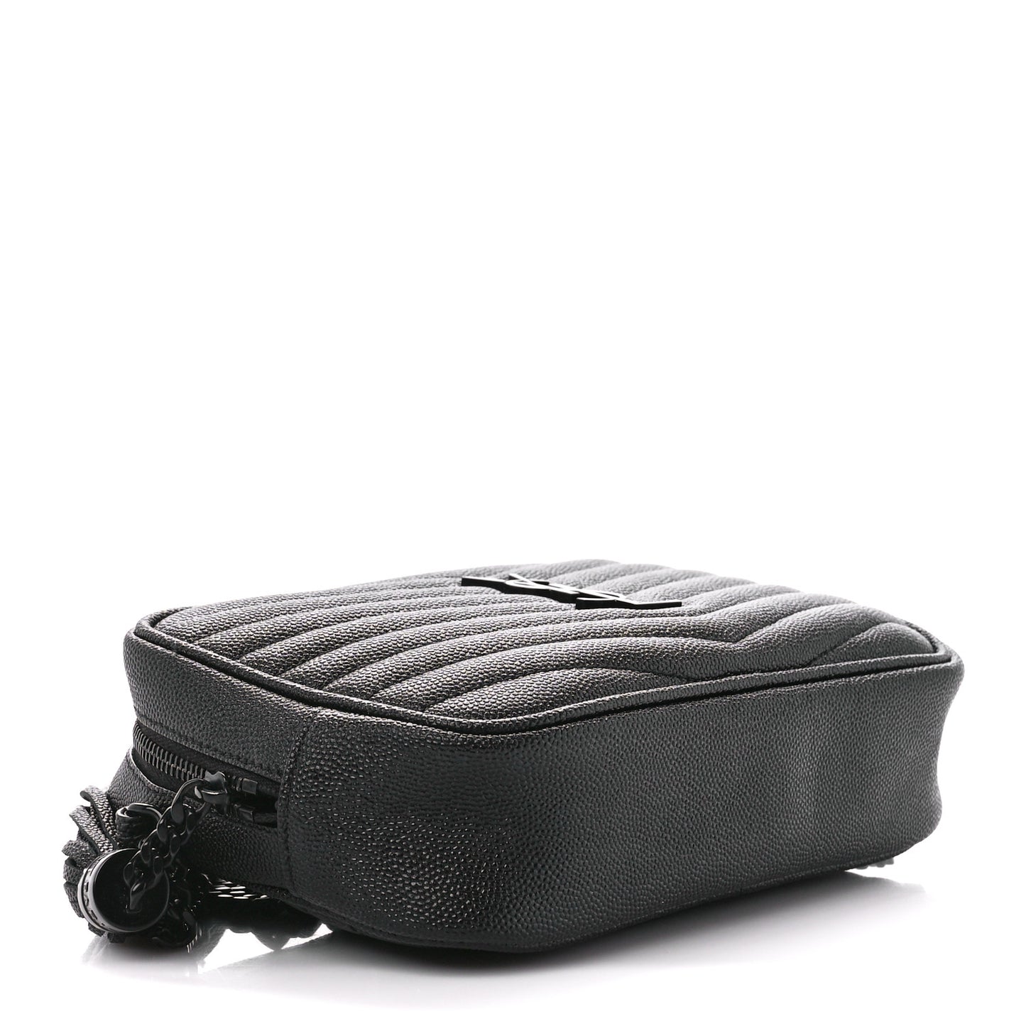 Grain De Poudre Matelasse Monochrome Monogram Mini Lou Camera Bag Black