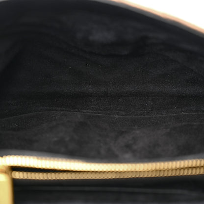 Saint Laurent Metallic Calfskin Matelasse Chevron Monogram Medium College Bag Bronze 5 of 14