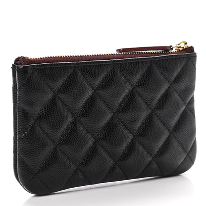 Chanel Caviar Quilted Small Cosmetic Case Black 3 of 8