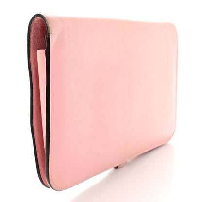 Hermes Swift Dogon Duo Wallet Rose Sakura 3 of 12