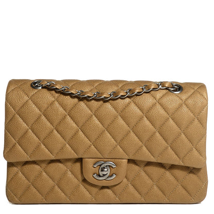 Chanel Metallic Calfskin Quilted Medium Double Flap Dark Gold 1 of 9