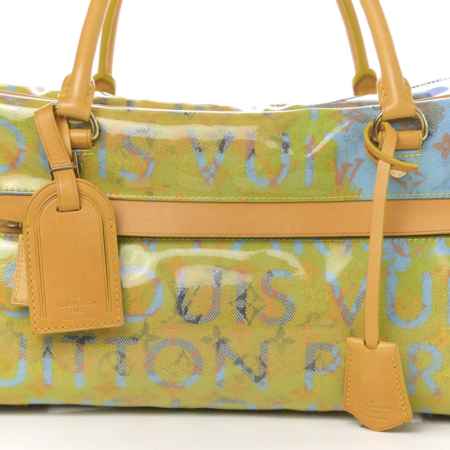Monogram Pulp Defile Weekender PM Yellow