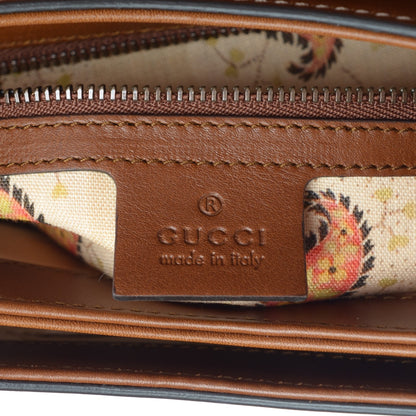 Gucci Calfskin Feline GG Marmont Flap Shoulder Bag Cuir 6 of 7