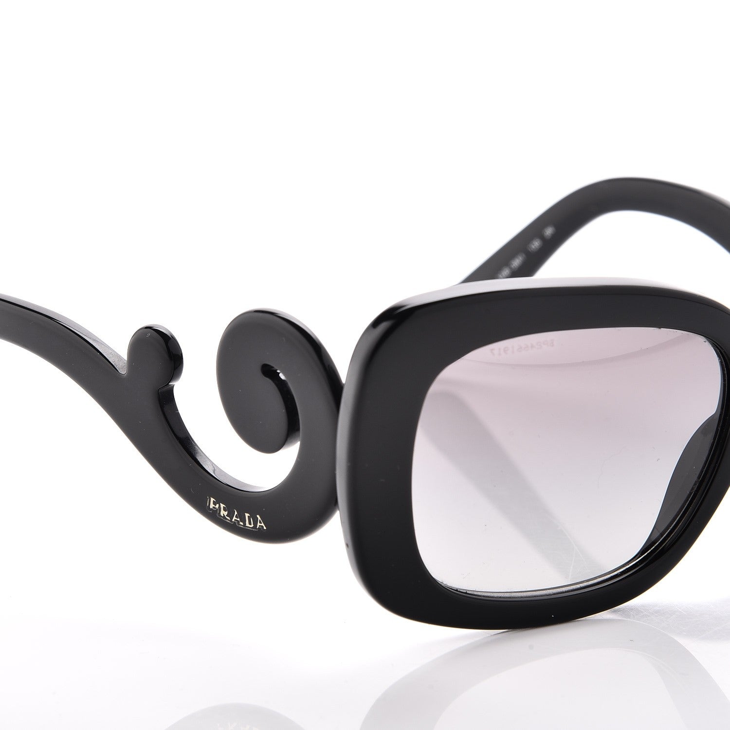 Prada Acetate Baroque Sunglasses SPR 27O Black 7 of 8