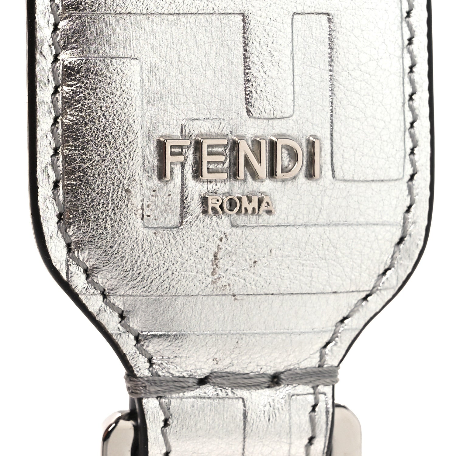Fendi Vitello Catalan Mirror FF 1974 Embossed Mini Strap You