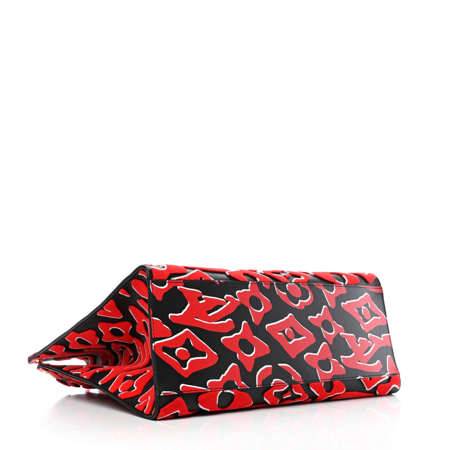 X UF Tufted Monogram Onthego GM Black Red