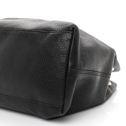 Gucci Pebbled Calfskin Medium Soho Chain Shoulder Bag Black 11 of 15