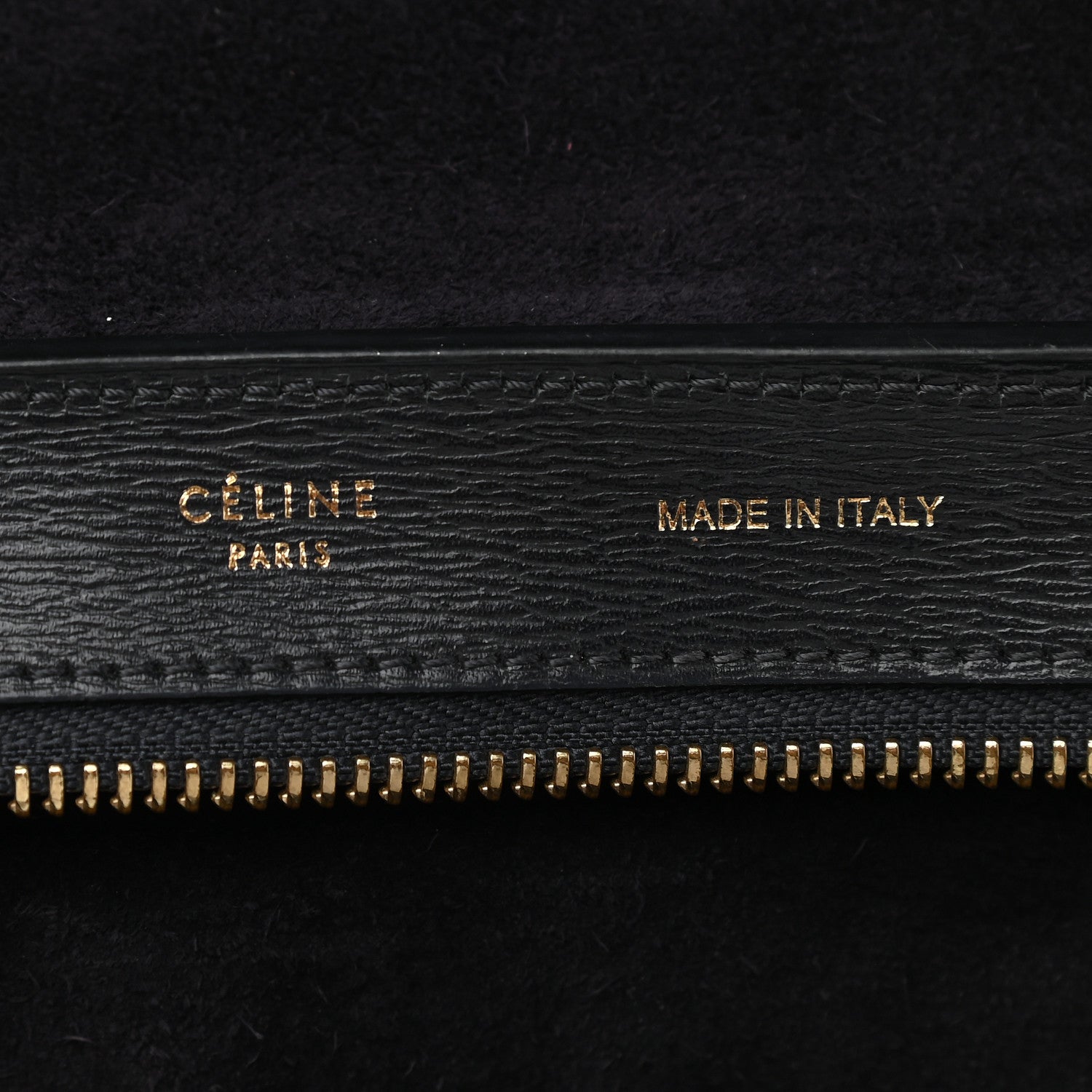 Celine Liege Calfskin Small Trapeze Black 6 of 11