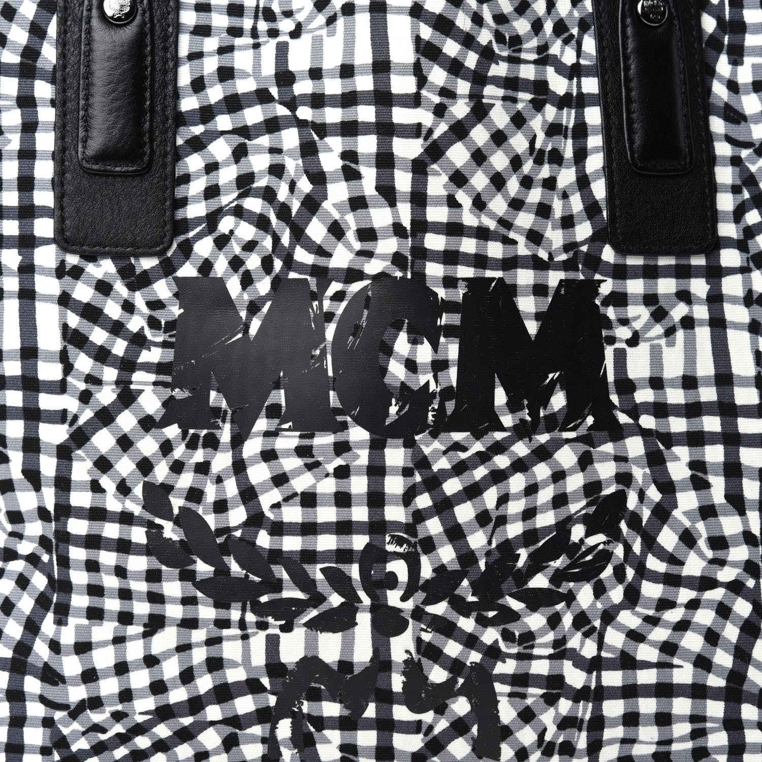 MCM Visetos Large Liz Reversible Shopper Tote Black 16 of 16