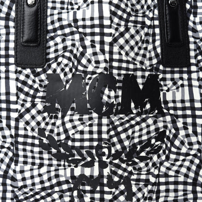MCM Visetos Large Liz Reversible Shopper Tote Black 16 of 16