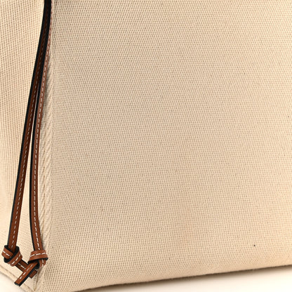Loewe Canvas Calfskin Cushion Tote Beige 10 of 10
