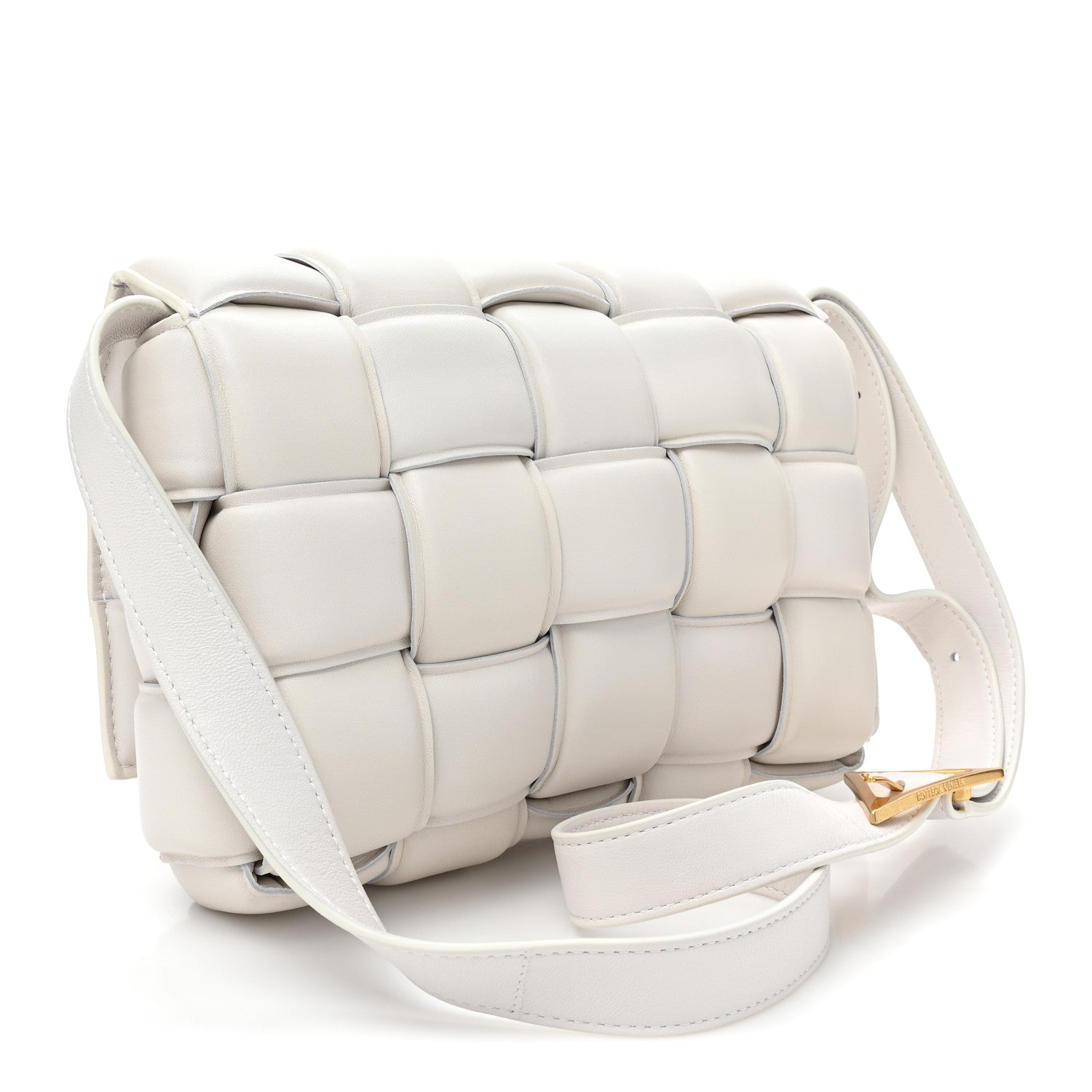 Bottega Veneta Nappa Maxi Intreccio Padded Cassette Crossbody Bag Chalk 3 of 8