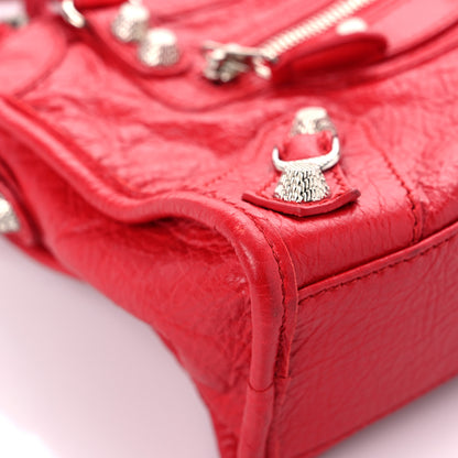 Balenciaga Agneau Giant 12 Silver Hardware Mini City Rouge Cardinal 8 of 13