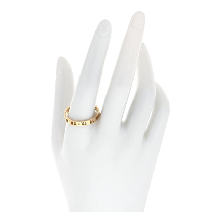 Tiffany 18K Yellow Gold Diamond Atlas Pierced Ring 69 12.5 2 of 5