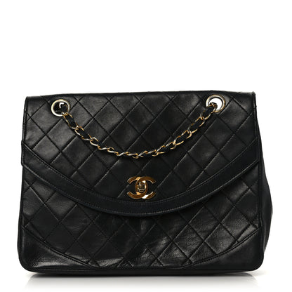 Chanel Lambskin Quilted Single Flap Medium Black 1 of 9