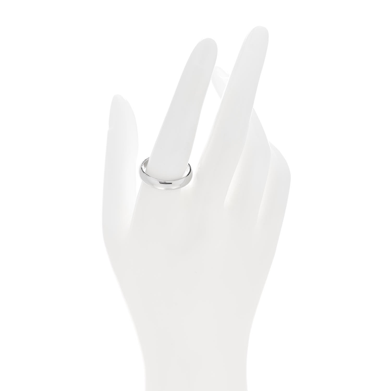 Tiffany Platinum 4.5mm Forever Wedding Band Ring 61 9.5 2 of 5