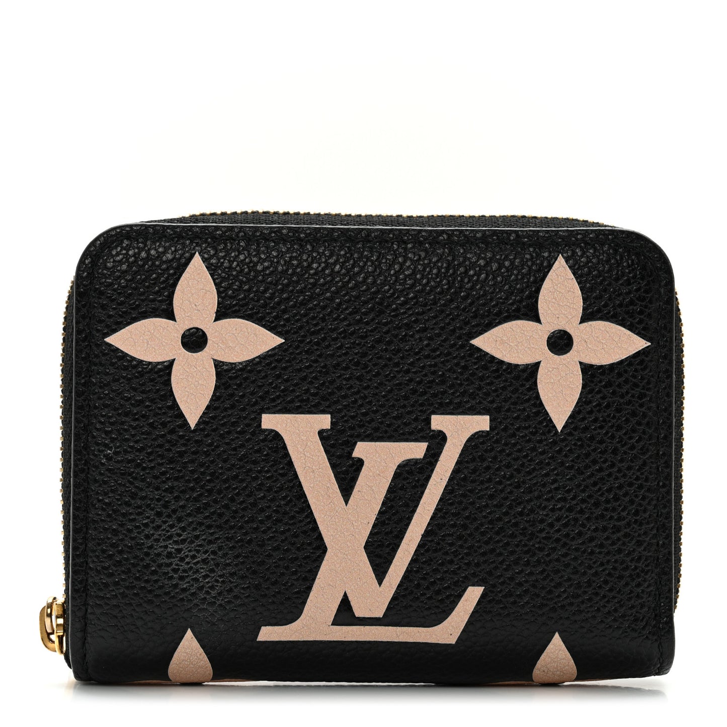 Empreinte Monogram Giant Zippy Coin Purse Black Beige