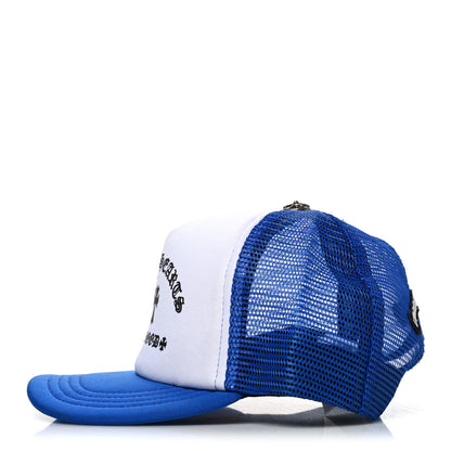 Chrome Hearts Cotton Mesh Hollywood Cross King Taco Trucker Hat Blue White 4 of 8