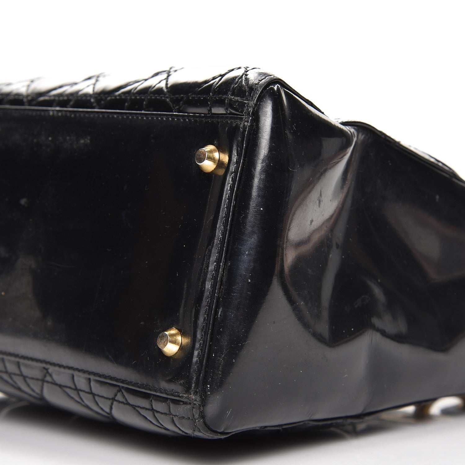 Christian Dior Patent Cannage Medium Lady Dior Black 10 of 12