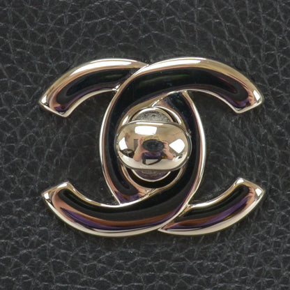 Chanel Calfskin Tall Cerf Tote Black 5 of 10