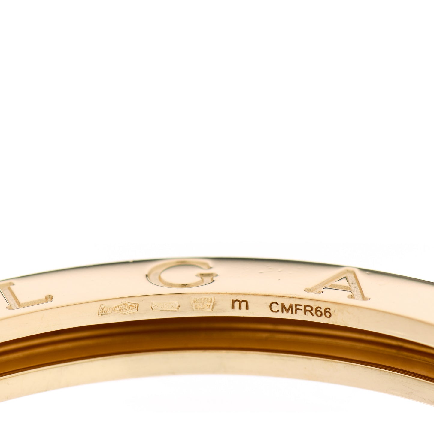 18K Yellow Gold B.Zero1 Bangle Bracelet M