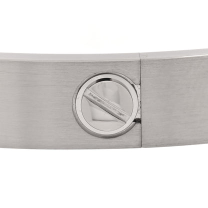 Cartier 18K White Gold Brushed Finish LOVE Bracelet 20 5 of 8