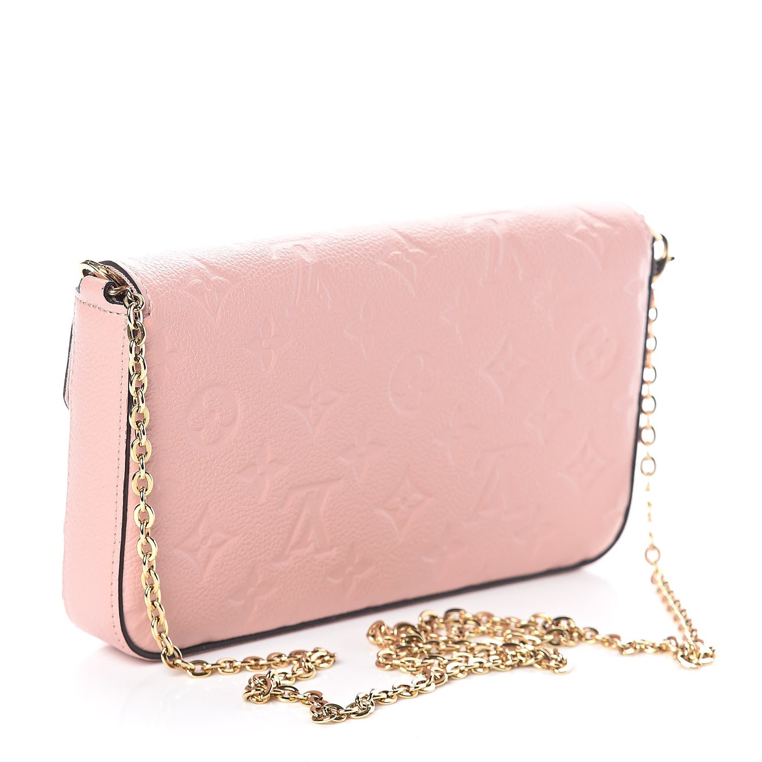 Louis Vuitton Empreinte Pochette Felicie Chain Wallet Rose Poudre 3 of 10