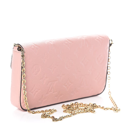 Louis Vuitton Empreinte Pochette Felicie Chain Wallet Rose Poudre 3 of 10