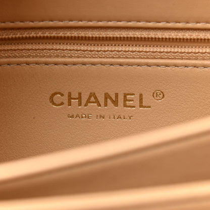 Chanel Lambskin Quilted Medium Trendy CC Flap Dual Handle Bag Beige 6 of 12