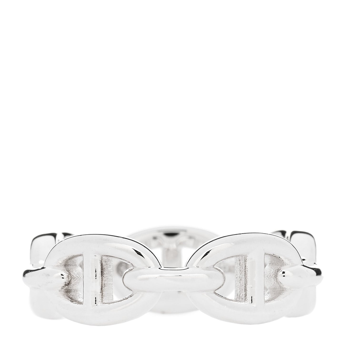 Sterling Silver PM Chaine d'Ancre Enchainee Band Ring 57 8