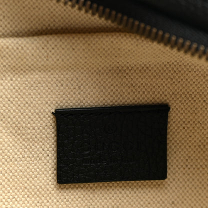 Gucci Grained Calfskin Logo Belt Bag Black 5 of 9