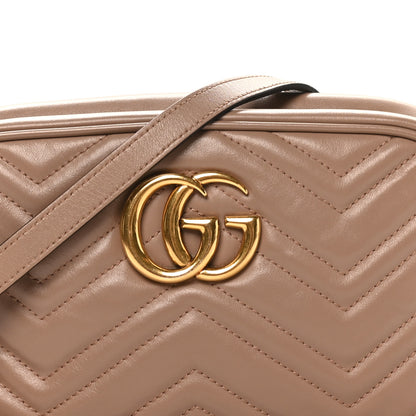 Gucci Calfskin Matelasse Small GG Marmont Chain Shoulder Bag Porcelain Rose 8 of 10