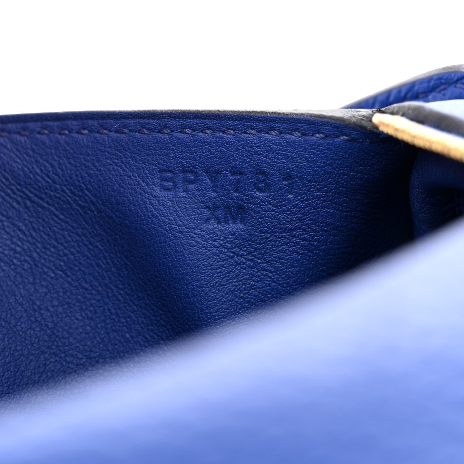 Hermes Taurillon Clemence Mini Lindy 20 Bleu Electrique 7 of 10