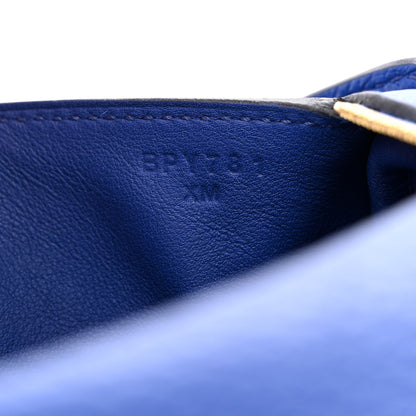 Hermes Taurillon Clemence Mini Lindy 20 Bleu Electrique 7 of 10