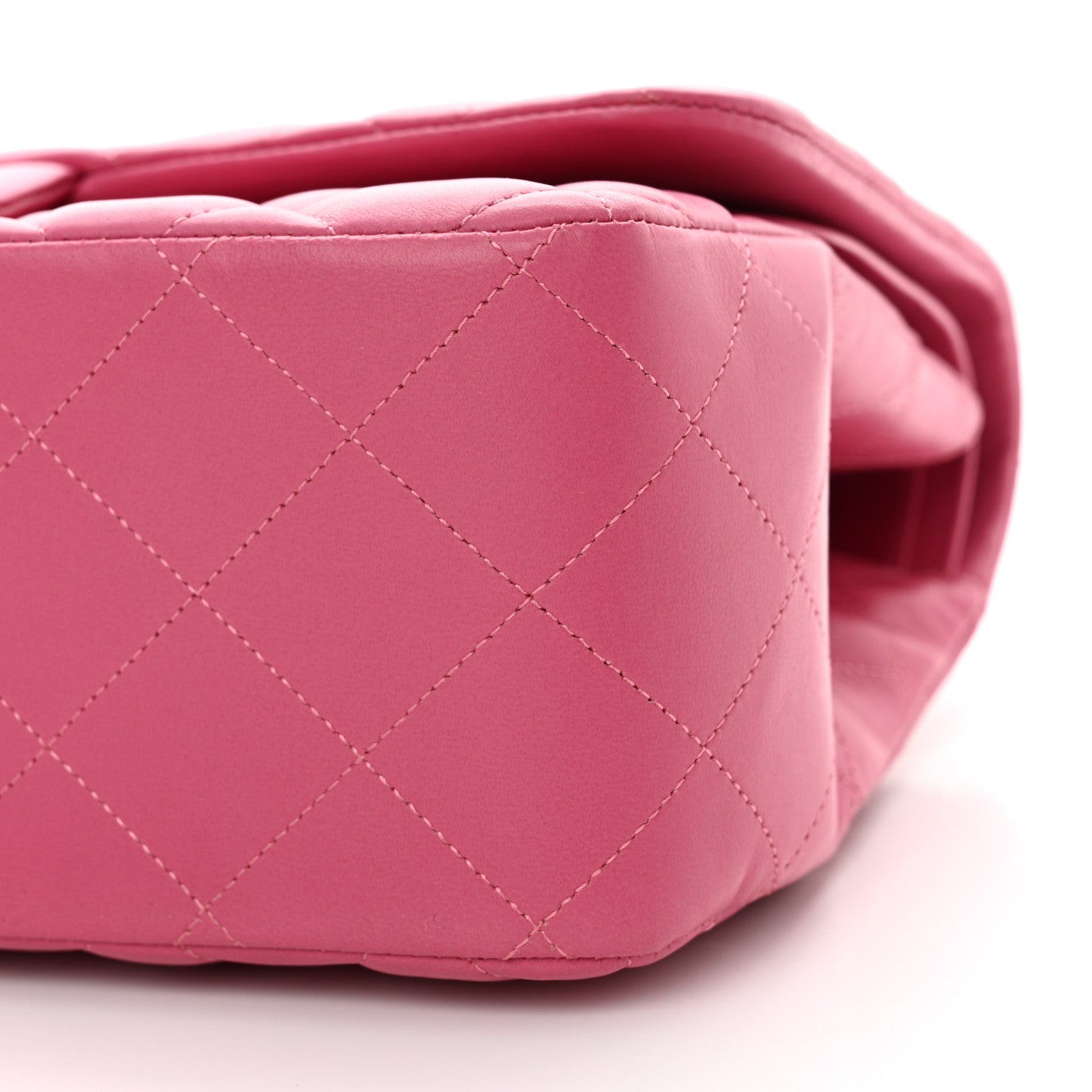 Chanel Lambskin Quilted Jumbo Double Flap Pink 10 of 10