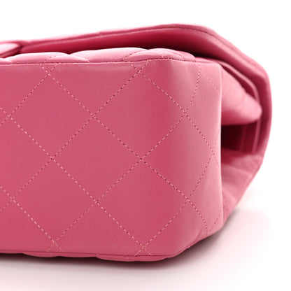 Chanel Lambskin Quilted Jumbo Double Flap Pink 10 of 10